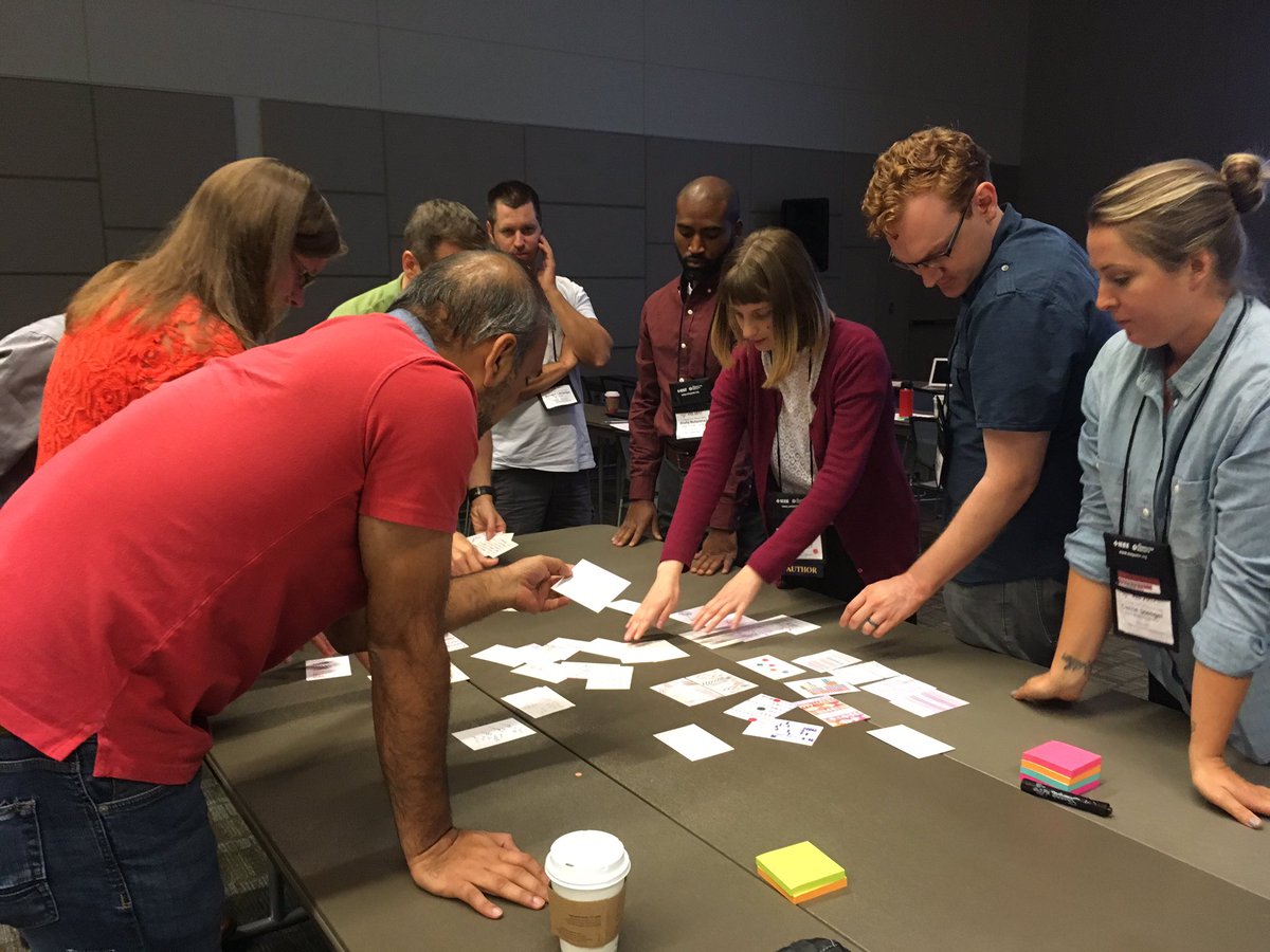 vizstudylady's tweet photo. #QualEval participants clustering and categorizing qualitative data. #ieeevis https://t.co/miAATJZKtU