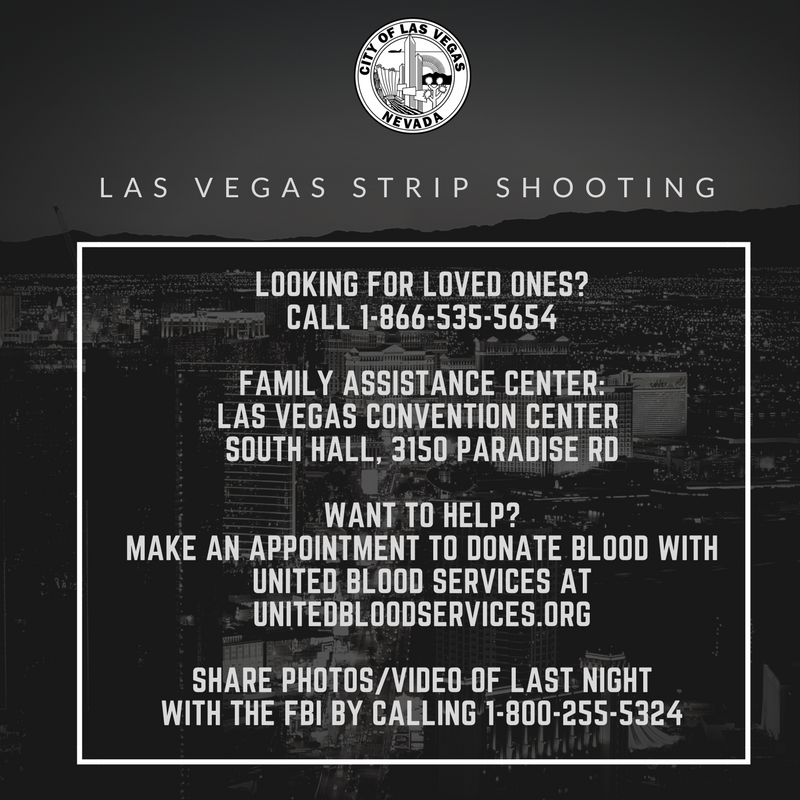 Updated information on how to help #vegasshooting victims