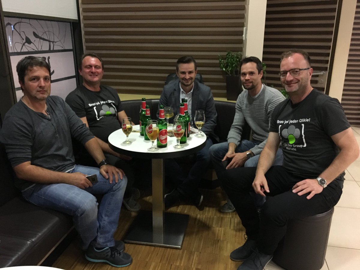 irregularbi's tweet image. At the end it&apos;s always the beer! Thanks to the sponsor ADACTA! #QlikDevGroup Adriatic