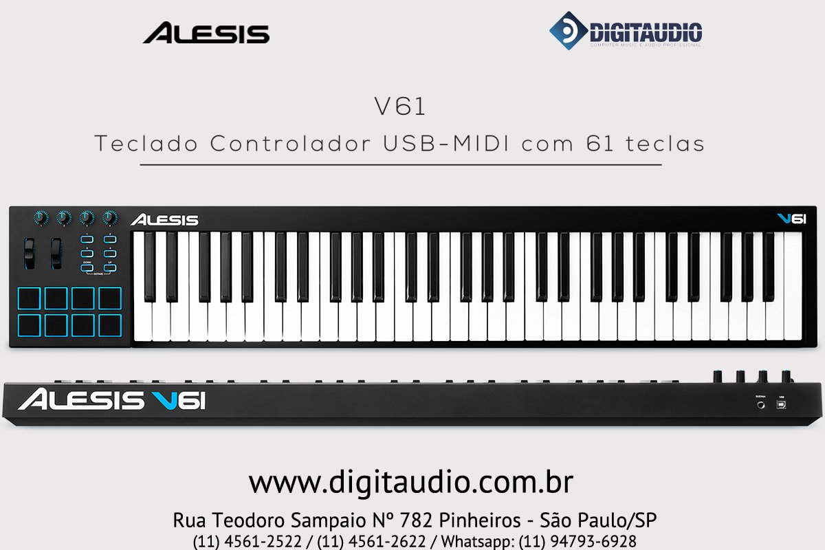 digitaudio's tweet photo. Alesis V61 - https://t.co/41Seh6fCj4
#Alesis #V61 #Controladormidi #digitaudio #Controlador https://t.co/3NZQIaUx7m