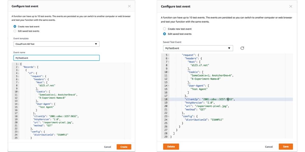 awscloud's tweet photo. Save up to 10 test events for each #Lambda function with the enhanced console, and access them from any machine! https://t.co/IKjH9I8SUQ https://t.co/DKoGiZtZi9
