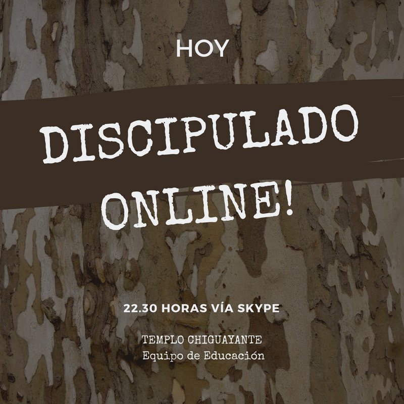 Discipulado online!
