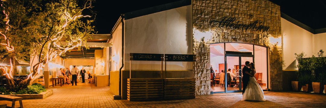 Set amidst blue gum trees <a href="/AllesverlorenV/">Allesverloren Venue</a> bush chapel offers mountain views, excellent cuisine &amp; #wines and a charming #wedding reception.