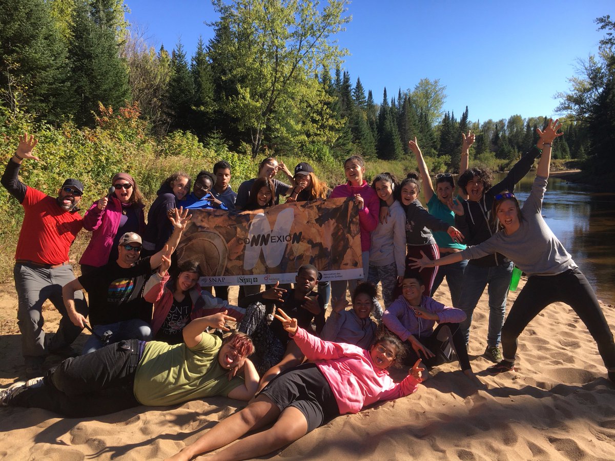 snapqc's tweet photo. Nous avons emmené 16 jeunes vivre leur première expérience de plein air au Mont Tremblant en fin de semaine! #gracealanature #ConnexionN https://t.co/83TsKO72yz