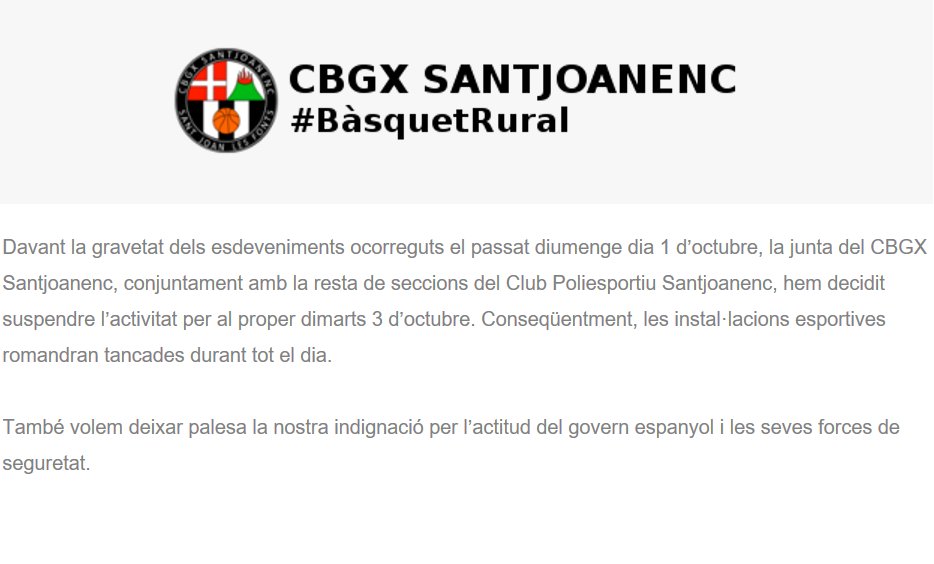 cbgx's tweet photo. Comunicat del CBGX Santjoanenc https://t.co/2Ey0b2LggE