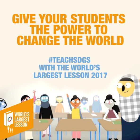 TeachSDGs's tweet image. There is no higher curriculum than @TheGlobalGoals. Working on real-world problems is beyond engaging - it is a moral imperative. #TeachSDGs