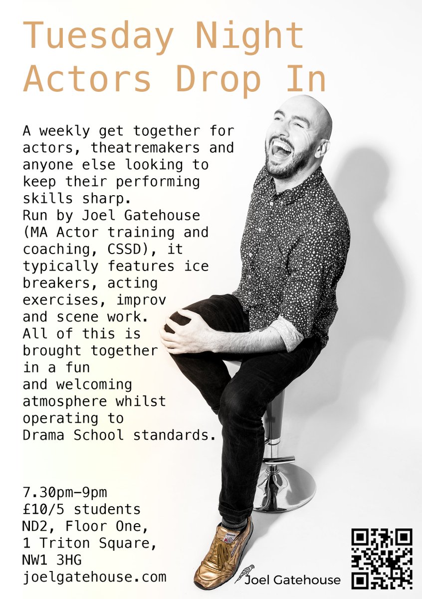 joelgatehouse's tweet image. CLOWN TIME! Tomorrow at the drop-in we're doing clown. I can't wait! eventbrite.co.uk/e/actors-drop-…