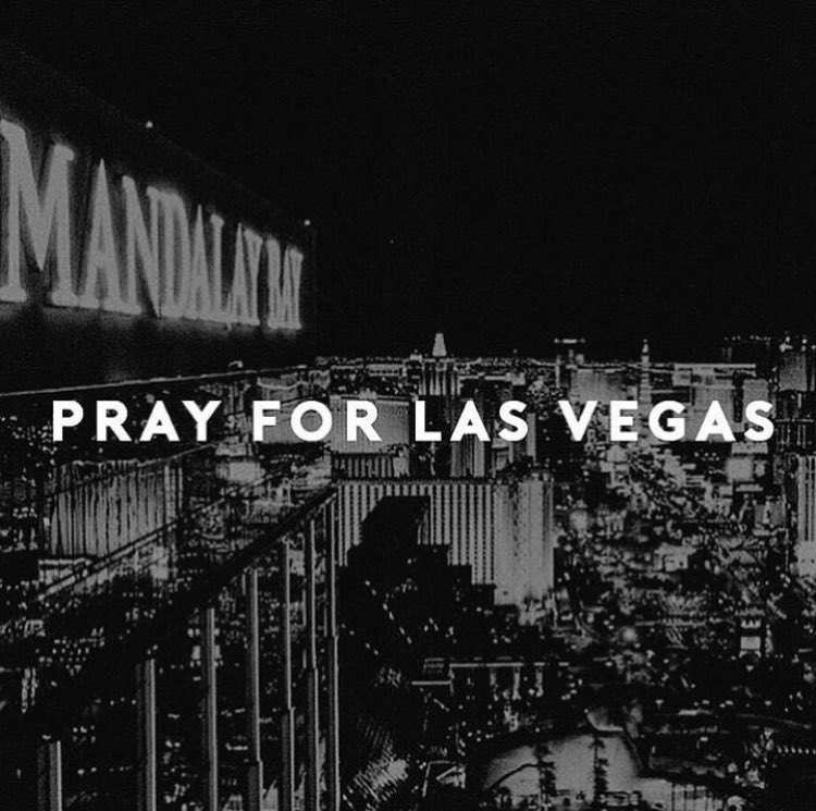 Our hearts are heavy today. Sending love to all those involved in this tragic event ❤️ #prayforlasvegas