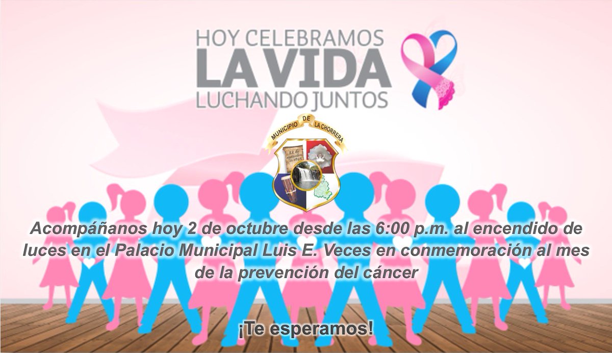 Te esperamos a partir de las 6:00 p.m. en el Palacio Municipal Luis E. Veces #CelebremosLaVida #JuntosLuchando #LaChorrera #YoLucho