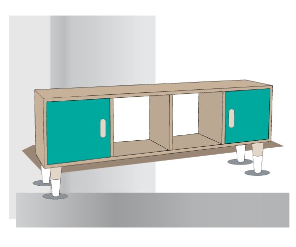 #Tuto #deco DIY pour fabriquer un meuble style scandinave en 3 étapes, facilement et rapidement : deco-cool.com/fabriquer-meub…