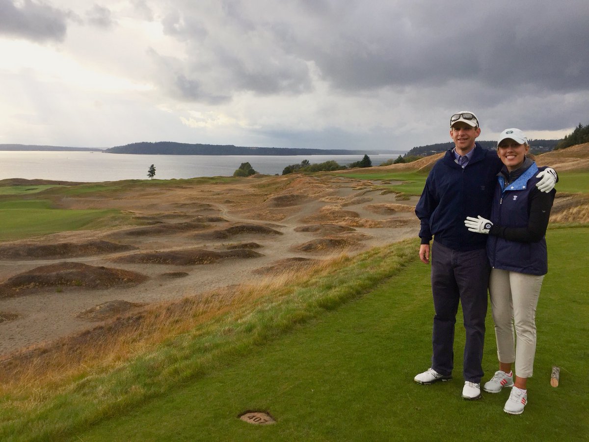 MHartz23's tweet photo. Seattle and back in a day to play Chambers Bay #deltastatus #diditforthepoints https://t.co/2vcNpd5l2S