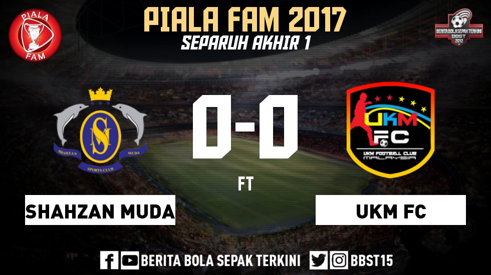BBST15's tweet photo. Full time Separuh akhir pertama #PialaFAM2017
Separuh akhir ke-2: Ahad, 8 Oktober 2017 https://t.co/zVL4bJoukg