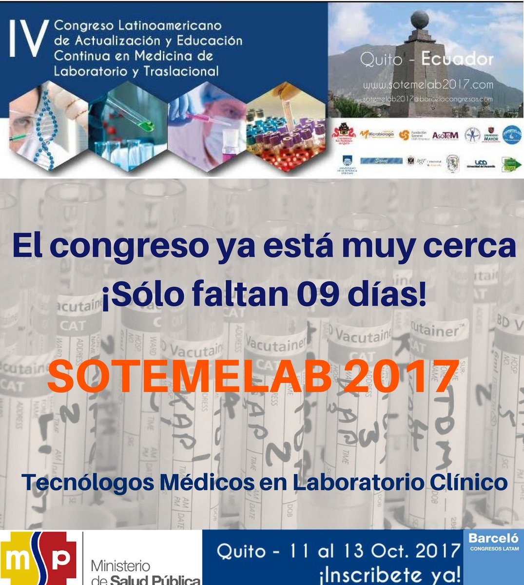 Aún estas a tiempo de ser parte del congreso #Sotemelab2017, no dejes pasar esta oportunidad e inscríbete aquí: sotemelab2017.com/inscripcion.ht…