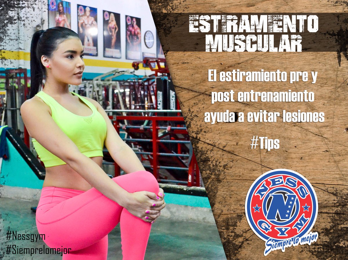 nessgymsport's tweet photo. Feliz Inicio de semana #Nessgym #Siemprelomejor #gymtips #estiramientos #musculares https://t.co/5IR6J0dllw