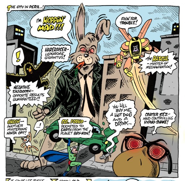 moosecomics's tweet photo. Bring on the bad guys! MM #3 is completed, printed and in stores soon! Release date soon TBA! #mickeymart #mickeythemoose #comicsarefun https://t.co/stYIOX5E1I