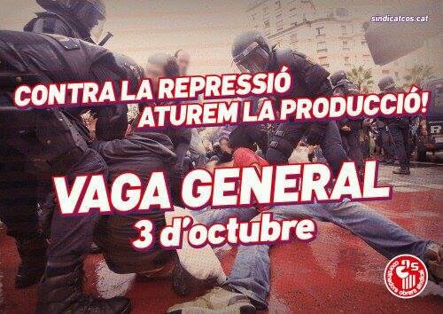 OccupyDesignUK's tweet photo. #VagaGeneral3O Catalan General Strike posters #CatalanRederendum https://t.co/KKxAuR9Qps