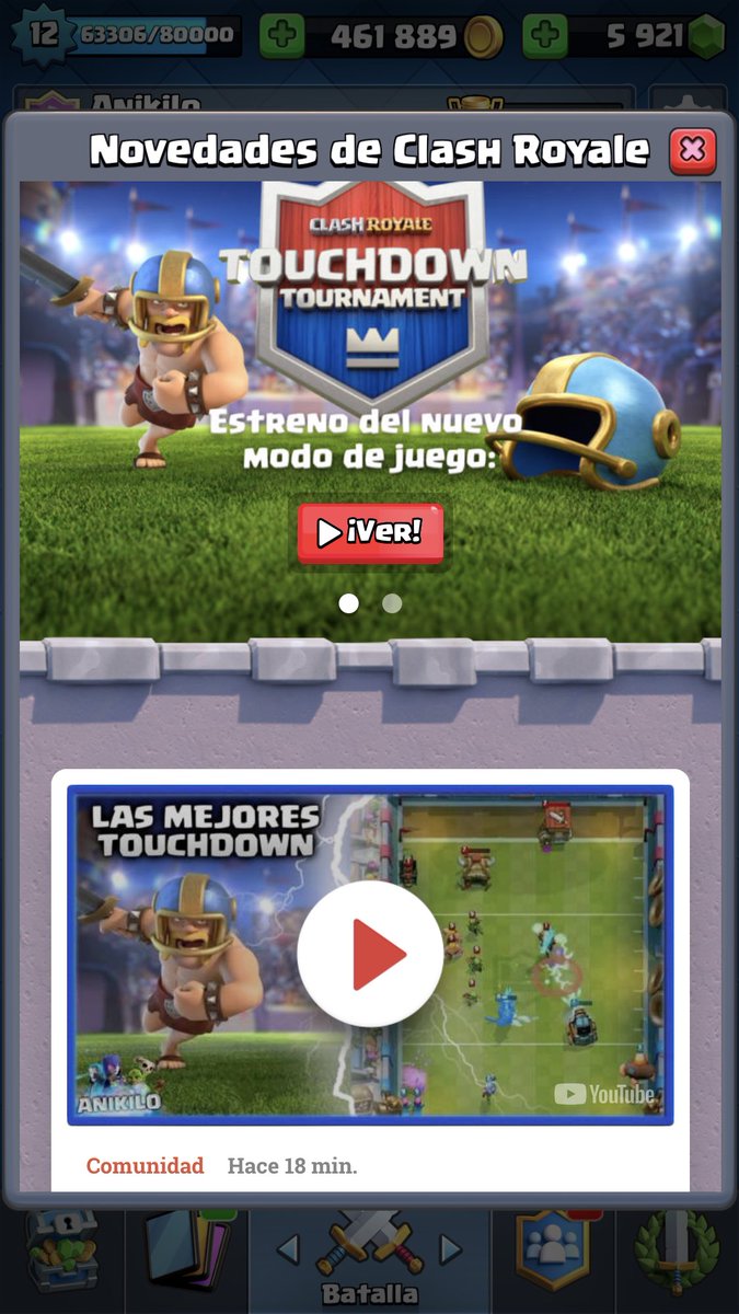 Woooow‼️ Os amo <a href="/ClashRoyaleES/">Clash Royale ES</a> ‼️

Claneros mirar rápido las novedades dentro del juego‼️🎉🎉👑👑👑🤝