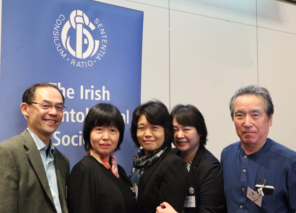 UCDSocialPWJ's tweet photo. Presentations at @irishgerontsoc conf #igs2017 by @sarahmdonnelly1 @naokody &amp; colleagues from @Chiba_Univ_PR &amp; Mtg w Prof. Fealy @ucdsnmhs https://t.co/J3GienYECR