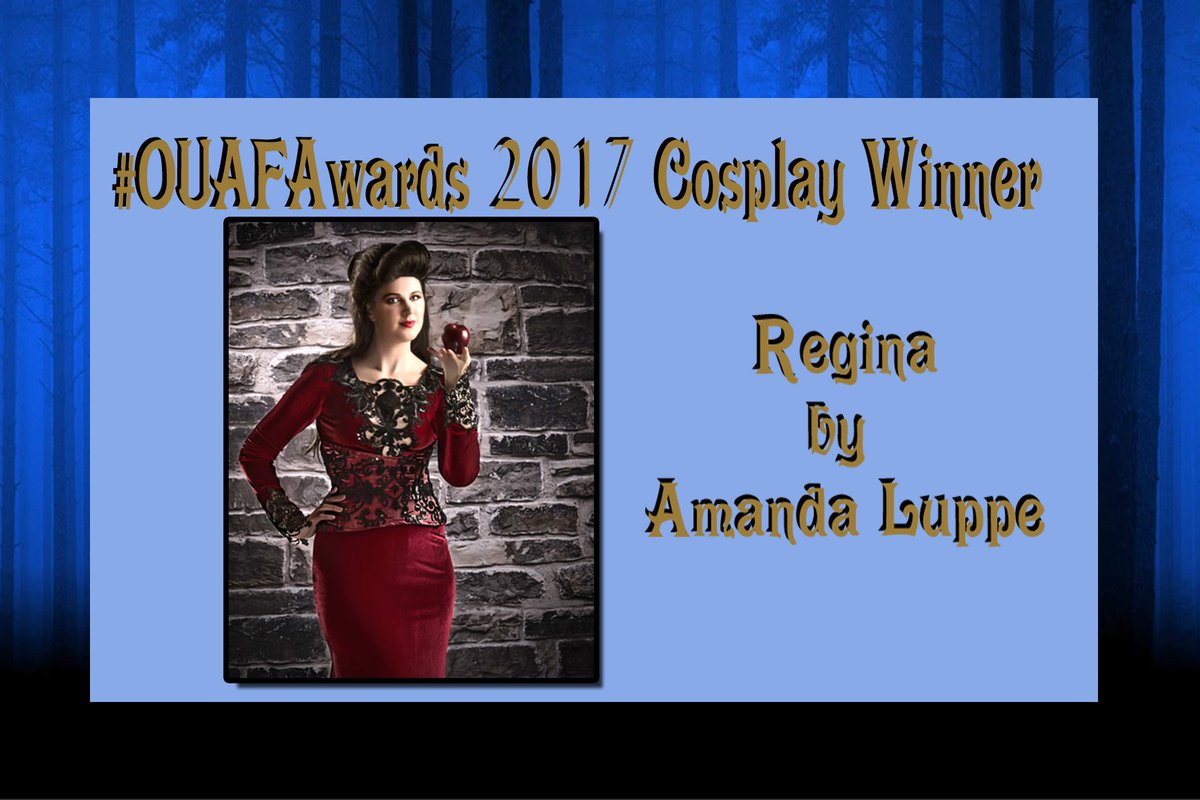 OnceUponAFan's tweet photo. Congratulations to Amanda Luppe for her winning cosplay of #Regina in the season 6 #OUAFAwards. https://t.co/854c3kpzRd