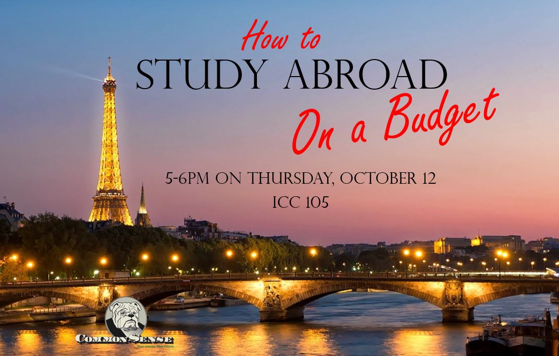GUcommonsense's tweet image. Presenting our next workshop, How to Study Abroad on a Budget!