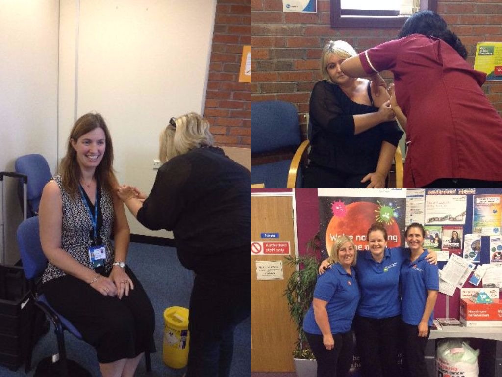LPTnhs's tweet photo. Over 150 staff became #LPTFluStars at our Trust headquarters today. Not had your flu vaccination yet? LPT staff can drop-in to BPP on 9 Oct! https://t.co/Spa9mu7hsy