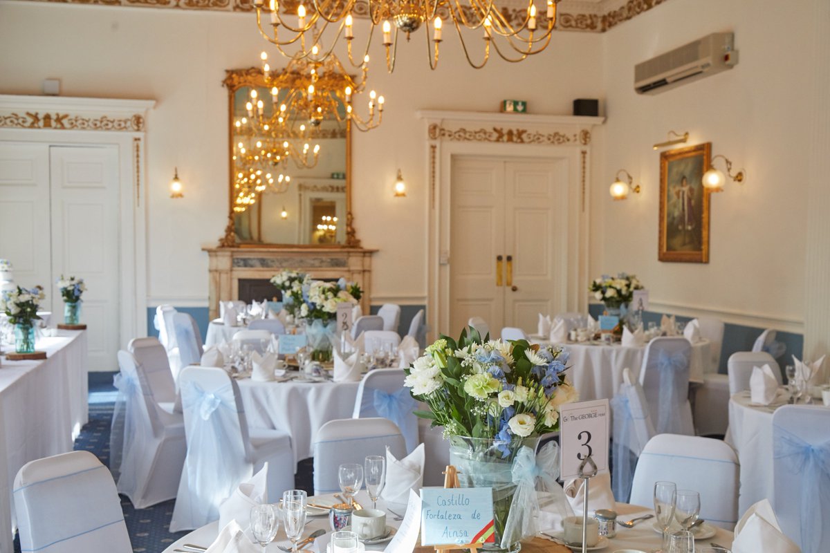 TheGeorgeHotel's tweet photo. Come and see our stunning Garrick Suite all dressed up at our Wedding Open Day this Sunday from 12pm - 3pm we look forward to seeing you! https://t.co/ARnTd2uyJF