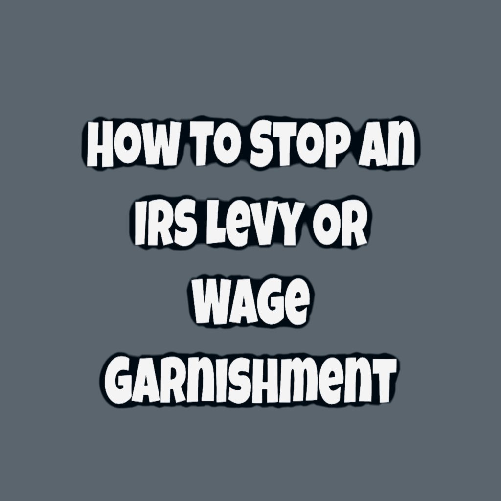 ALTaxResolution's tweet image. New post (How To Stop An IRS Levy Or Wage Garnishment) has been published on Altaxresolution - austinlarsontaxresolution.com/how-to-stop-an…