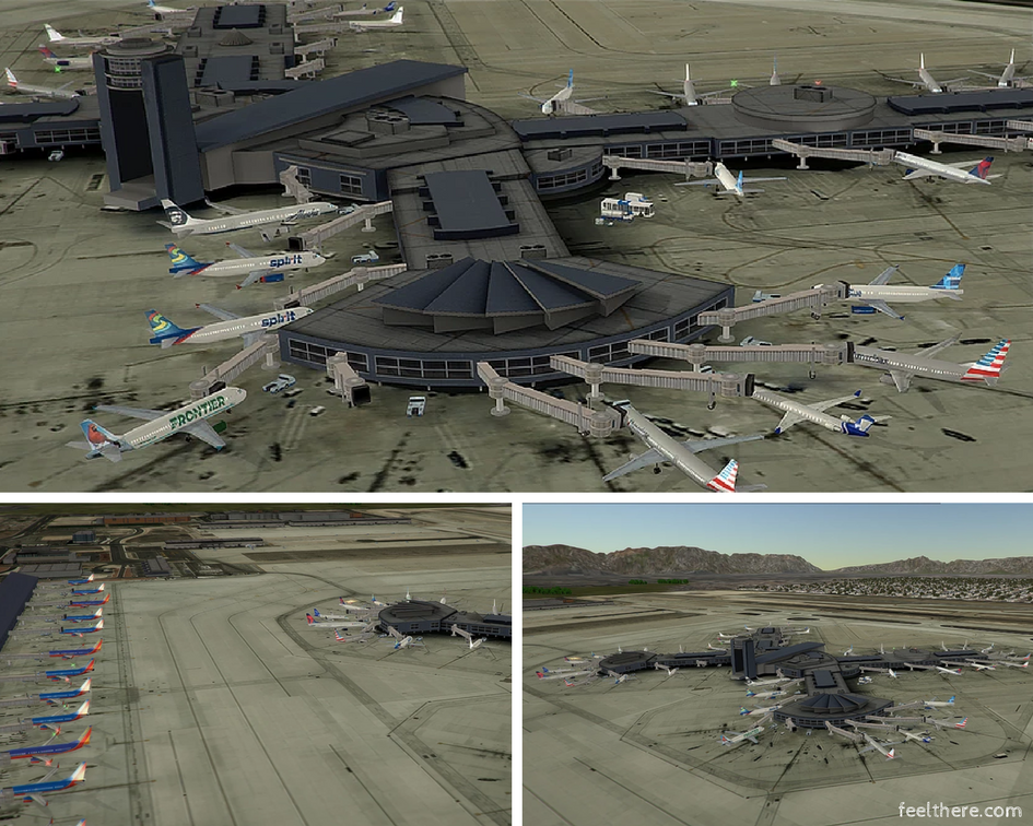 feelThere's tweet photo. Real Color #KLAS for Tower!3D by #NyergesDesign #airtrafficcontrol #terminalareacontrol #airporttower https://t.co/abdGlAoHiN https://t.co/hAlw3umWSC
