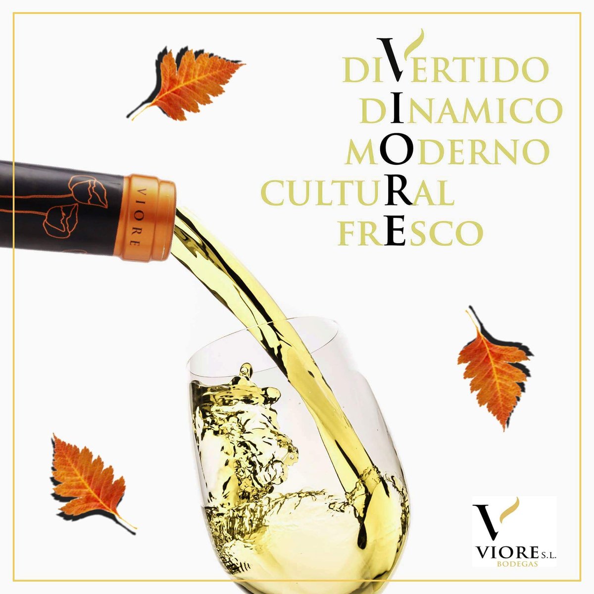 Nuestro color preferido, el del otoño. 
Nuestro vino favorito, uno divertido, dinámico, moderno, cultural y fresco.

#MejorConViore