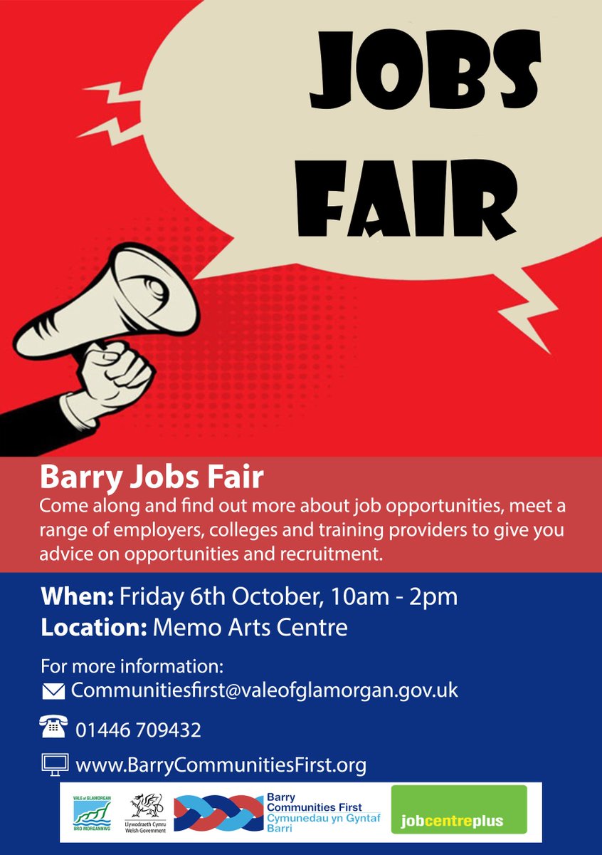 CFirst_Barry's tweet image. @CFirst_Barry Barry Jobs Fair this Fri!