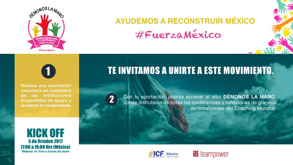 Unete!
Kick Off: 5 de octubre 2017, 17hrs México
#ICFMéxicoo #TeamPowerMx #FuerzaMéxico.