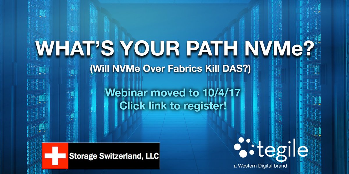 Tegile_Events's tweet photo. Discover the myths and realities of #directattach and how #NVMe will revolutionize your #datacenter in this webinar
https://t.co/qbSyLp5FMf https://t.co/QCqksn78VR