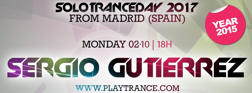 PlayTranceRadio's tweet photo. #sday17 años 2014-2015: En cabina @SergioGtierrez 

https://t.co/12hrqhKD3q (Main and Classics Channel) https://t.co/cSbHWowqfe