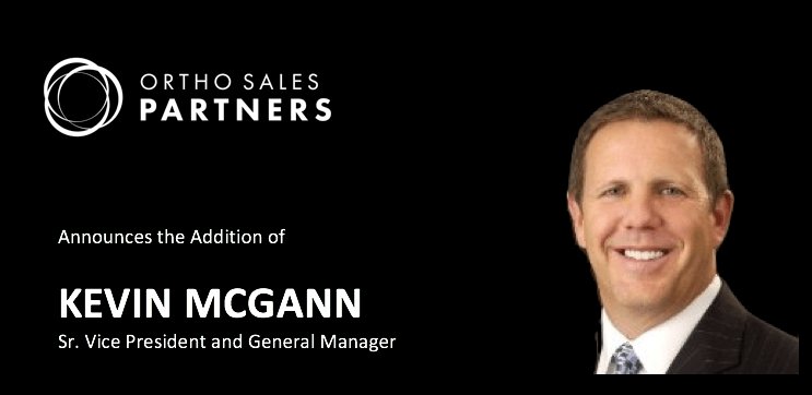 orthospinenews's tweet photo. Ortho Sales Partners Announces the Addition of Kevin McGann as Senior Vice President and General Manager - https://t.co/KAms6VxISn https://t.co/uEIKZuDIG3