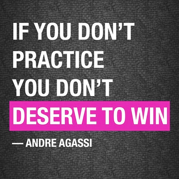 What are you waiting for? Get on the court! #Tennis #Practice #GSM