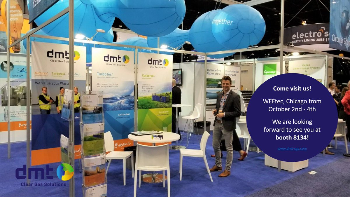 Booth 8134 <a href="/WEFTEC/">WEFTEC</a> is where you want to be if you want to learn about #biosolids #wastewater #biogas #resourcerecovery #thermalhydrolysis🌎💚