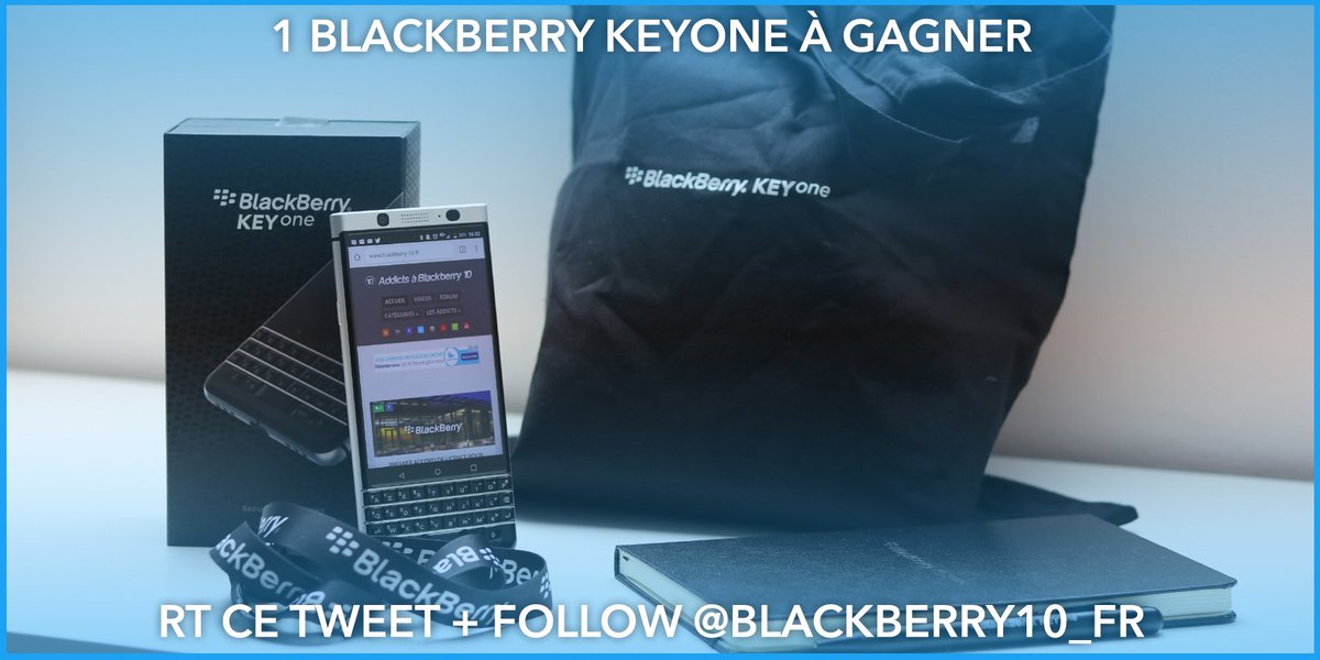 blackberry10_fr's tweet photo. 🎁 #Concours

1 BlackBerry KEYone à gagner ! https://t.co/Q33lwoURqV

👉 RT + Follow @blackberry10_fr et @BBMobile

TAS 12/10 https://t.co/uBnsqwMnaJ
