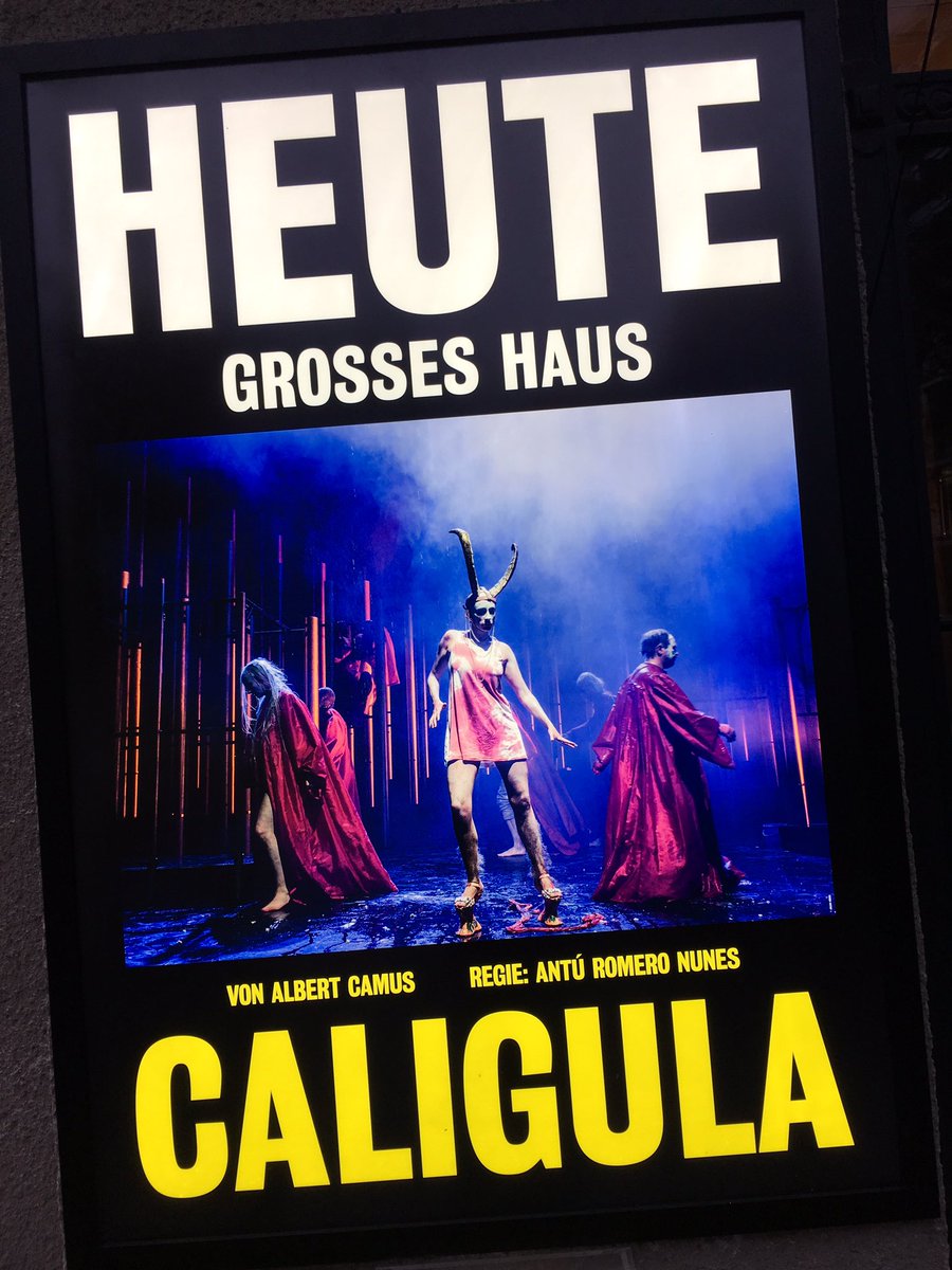 blnensemble's tweet photo. heute für euch: #BEcaligula im großen Haus und #BEtalkhouse. es gibt noch (Rest-)Karten an der Abendkasse, ab ins #Theater mit euch. https://t.co/VeVVzCT5uS