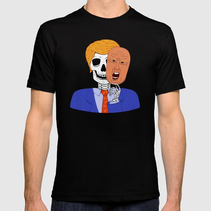 StudioGooz's tweet photo. Which is scarier: a skeleton hiding behind a Trump mask or Trump hiding behind a skeleton mask? #trump #halloween https://t.co/GvVmaYbrHz https://t.co/NrNaX093oi