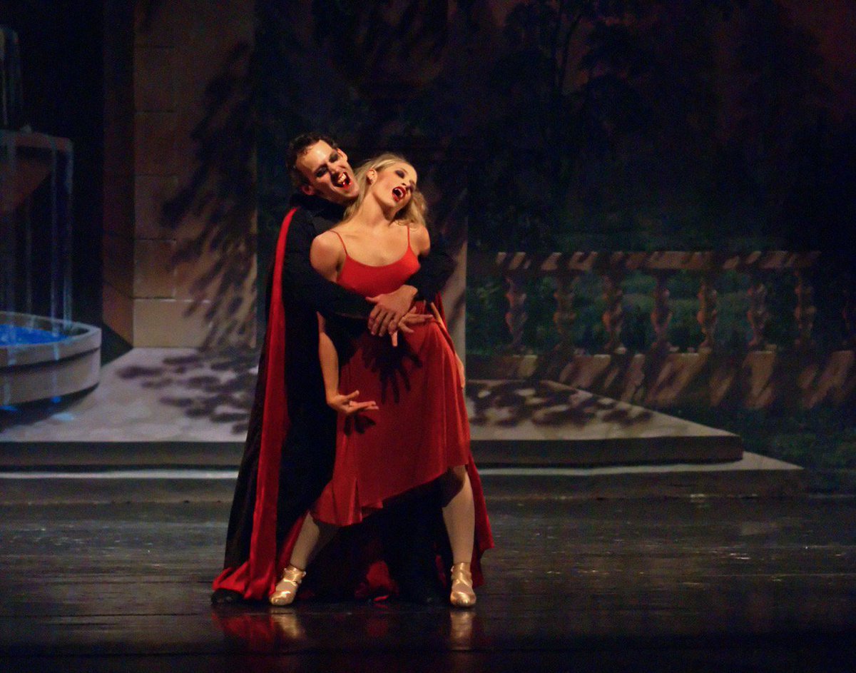 BrandyBallet's tweet photo. Today only, use the code FANGS for a discount to Dracula! Tickets are 2 for $50 when you buy Section B seats #brandyballet #dracula https://t.co/0Opd4CUnQE