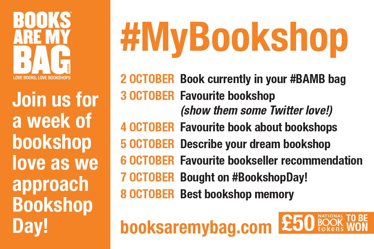 rapscallionp's tweet photo. Do you ❤️ your local bookshop? 
Join @booksaremybag of celebrating the brilliant role of bookshop #MyBookshop https://t.co/s3XsBGO72j