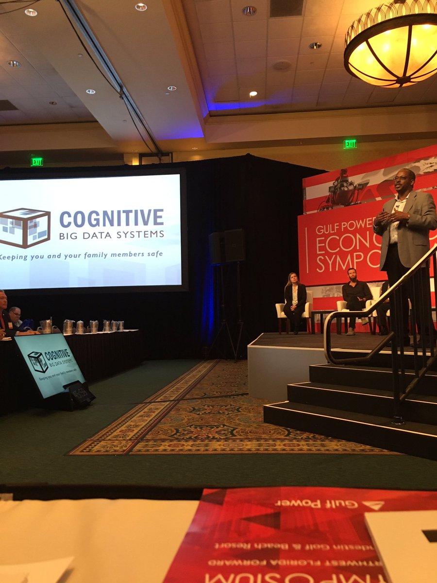 J_Conoley's tweet photo. Now up, Lloyd Rashard with Cognitive Big Data Systems talking about his revolutionary intelligence technology! #NWFLflorida #oneNWFL https://t.co/rWCqoI3PuQ