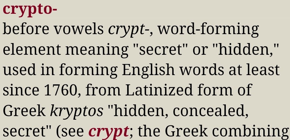 TuurDemeester's tweet photo. Crypto means "hidden". A crypto economy is a hidden economy. https://t.co/cGWoiKza49