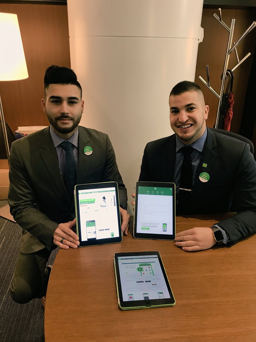Getting ready for Digital month #ImDigitalReady. Ask us about mobile banking! @AndrewP_TD @SilviaL_TD <a href="/JuliaKelly_TD/">Julia</a> <a href="/bcobban03/">Brenda Cobban</a>