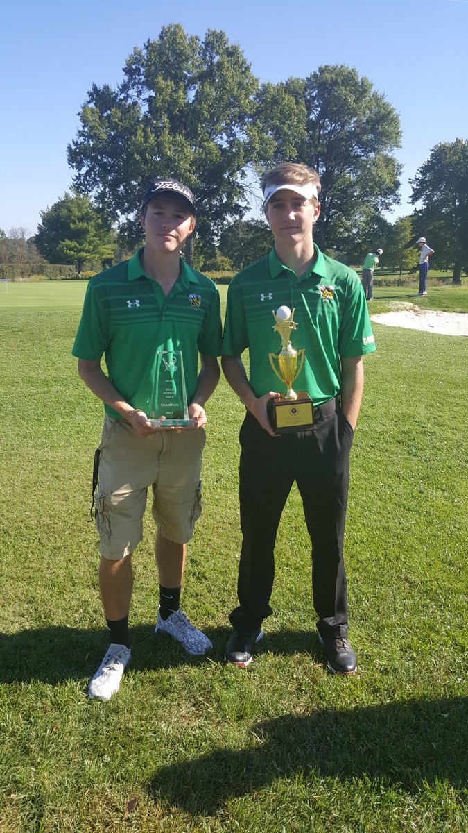 brenneman_e's tweet photo. Seniors Bryan and Andy Hodor trophies we won districts and we won the Kyle division on the states https://t.co/LpYgvzeV6Z