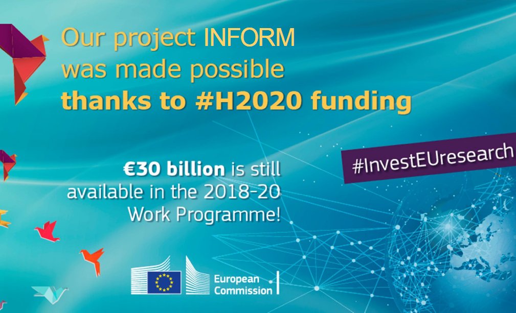 ITN_INFORM's tweet image. Our project @ITN_INFORM was made possible thanks to #H2020 #InvestEUresearch!