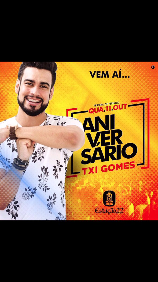ilanabrantes's tweet photo. Vem aí.... Aniversário do @txigomesoficial. #tinaveia #music #singer #server #linux #mikrotik #microsoft #lansec https://t.co/jT2ElQC5DN