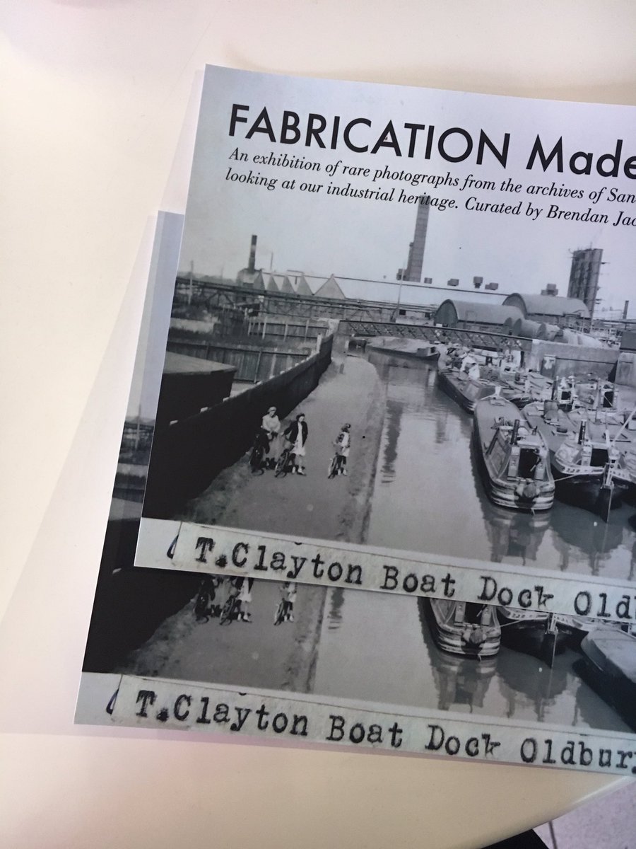 Putting up Made in Oldbury exhibition today.