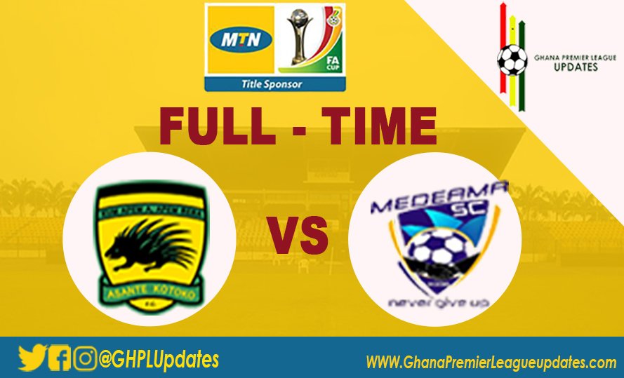 GHPLUpdates's tweet photo. FULL TIME 

@AsanteKotoko_SC 0-0 @MedeamaSC. 

#MTNFACupgh #GHPLupdatesLive https://t.co/2pEDmYt9cT