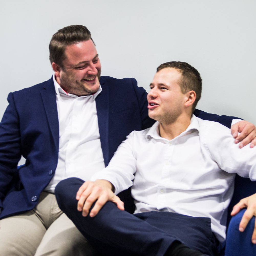 disrptco's tweet image. Our young Danny Mills recieving some inpsiration with a little comedy from @MIDCommsUK CEO, @DannyMIDSimpson #Business #Inspiration #Leader